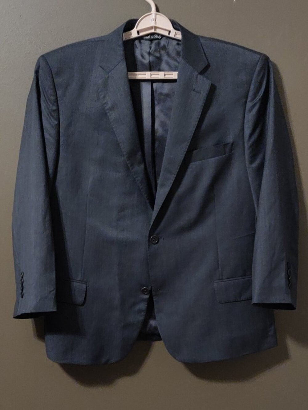 Ermenegildo Zegna BlackLabel Wool Saks Fifth Avenue Suit Jacket Slim Fit SIZE 44